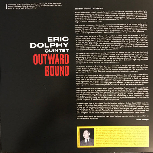 Eric Dolphy - Outward bound (LP) - Velvet Music