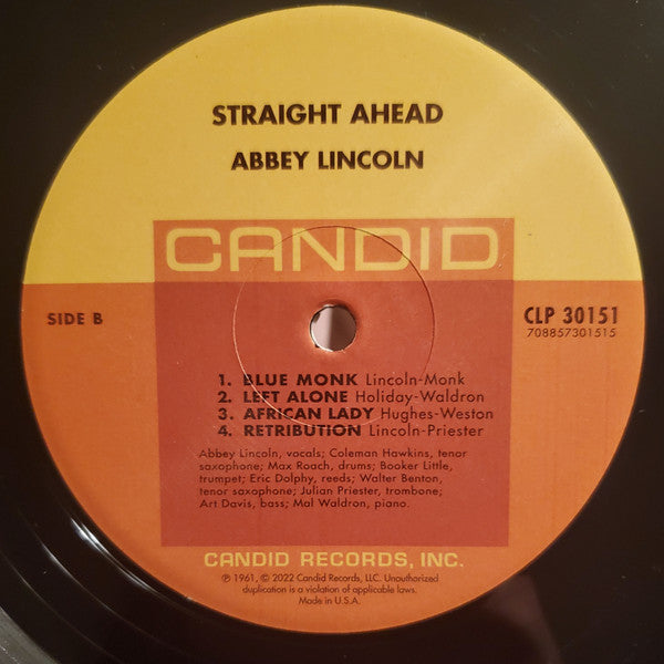Abbey Lincoln - Straight ahead (LP)