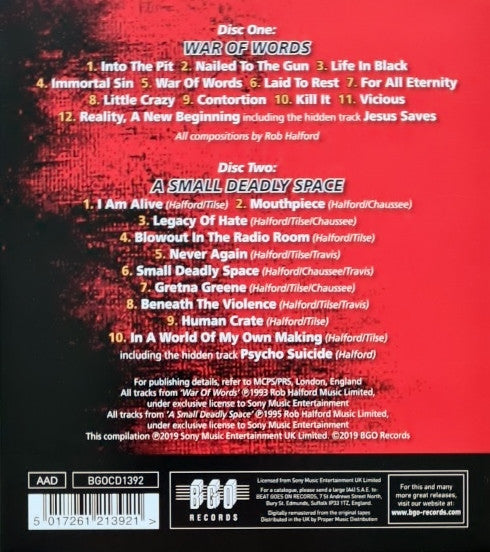 Fight - War Of Words * A Small Deadly Space (second-hand CD)