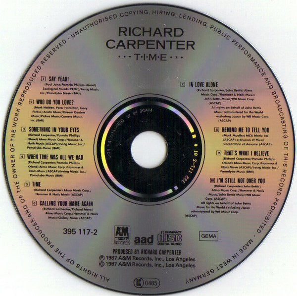 Richard Carpenter - Time (used CD)
