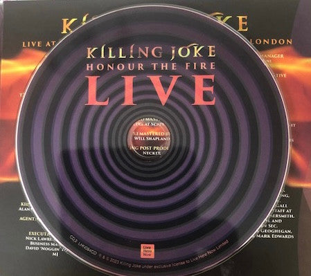 Killing Joke - Honor the fire live (CD)