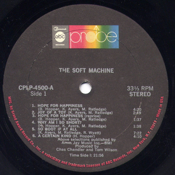 Soft Machine - The Soft Machine (second hand LP)