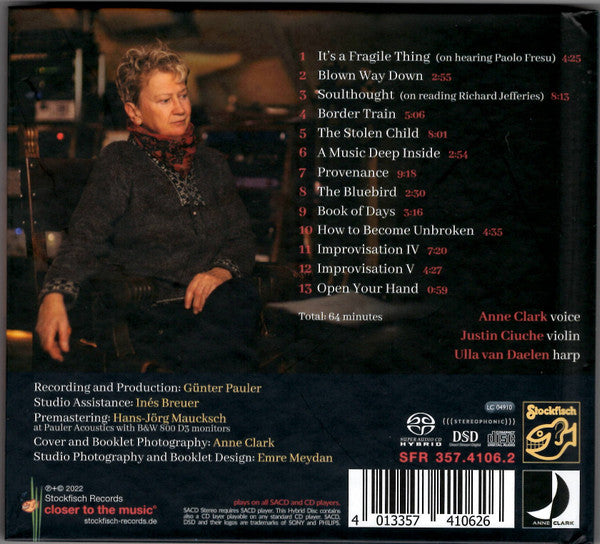 Anne Clark With Ulla Van Daelen & Justin Ciuche - Borderland: Found Music For A Lost World (Super Audio CD)