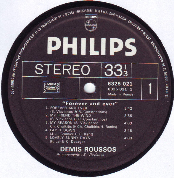 Demis Roussos - Forever And Ever (second hand LP)