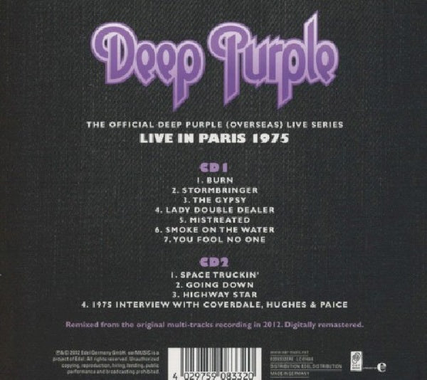 Deep Purple - Paris 1975 (CD)