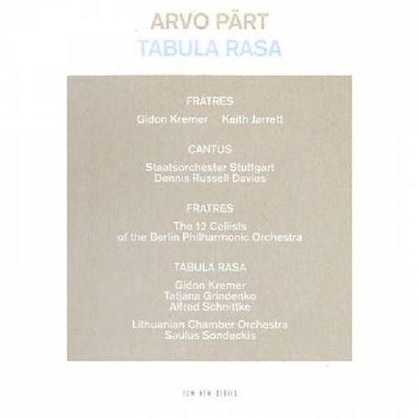 A. Part - Tabula rasa / fratres (CD)