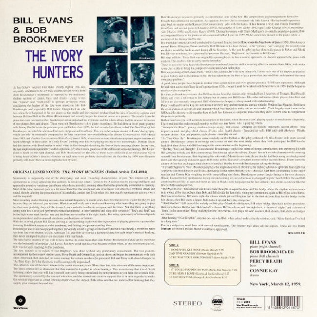 Bill Evans /bob Brookmeyer - Ivory hunters (LP)
