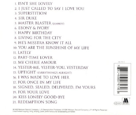 Stevie Wonder - Song review: greatest hits collection (CD)