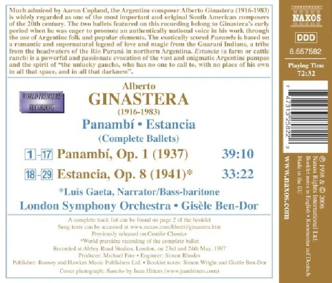 A. Ginastera - Panambi/estancia (CD)