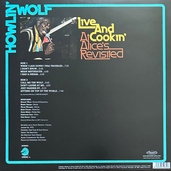 Howlin' Wolf - Live &amp; cookin' at alice's revisited (LP)