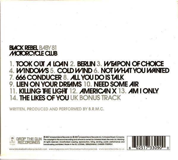 Black Rebel Motorcycle Club - Baby 81 (tweedehands CD)