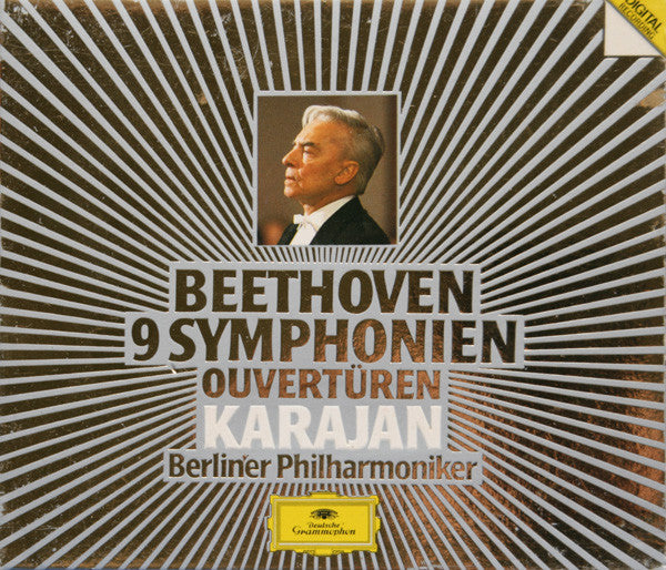 Ludwig van Beethoven, Herbert Von Karajan, Berliner Philharmoniker - 9 Symphonien, Ouvertüren (tweedehands CD)