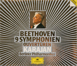Ludwig van Beethoven, Herbert Von Karajan, Berliner Philharmoniker - 9 Symphonien, Ouvertüren (tweedehands CD)
