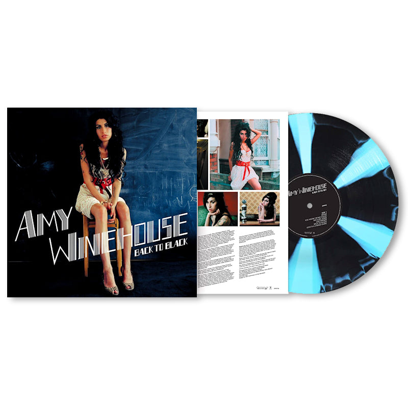Amy Winehouse - Back To Black -blue &amp; black cornetto vinyl- (LP)