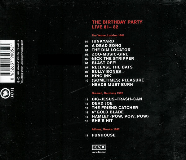 Birthday Party, The - Live 81-82 (tweedehands CD)