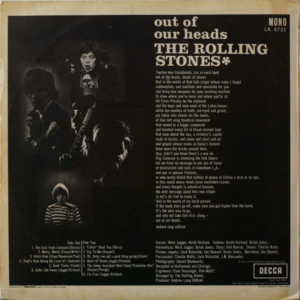 Rolling Stones, The - Out Of Our Heads (second-hand LP)