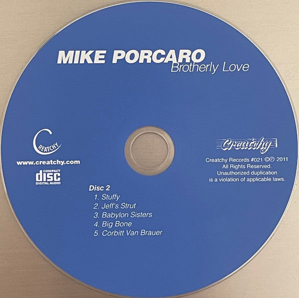 Mike Porcaro - Brotherly love (CD)