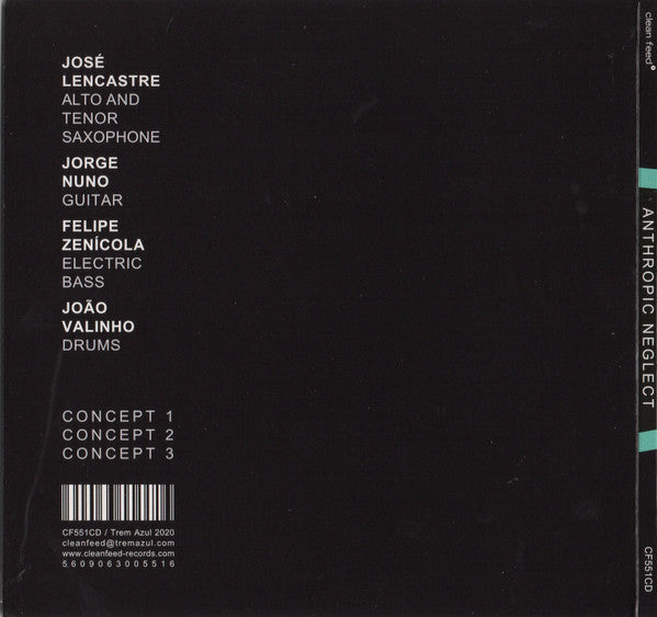 José Lencastre, Jorge Nuno, Felipe Zenicola, João Valinho - Anthropic Neglect (tweedehands CD)
