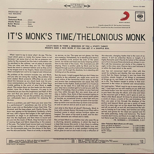 Thelonious Monk - It's monk's time (LP) - Velvet Music