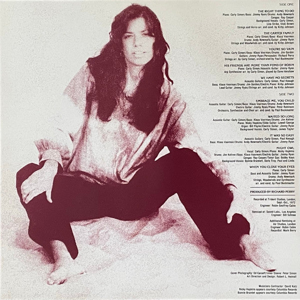 Carly Simon - No secrets (LP) - Velvet Music