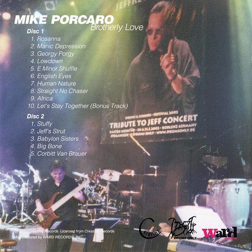 Mike Porcaro - Brotherly love (CD)