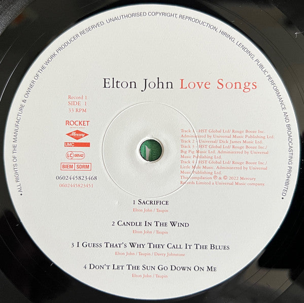 Elton John - Love songs (LP)