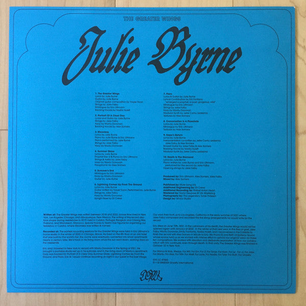 Julie Byrne - Greater wings (LP) - Velvet Music
