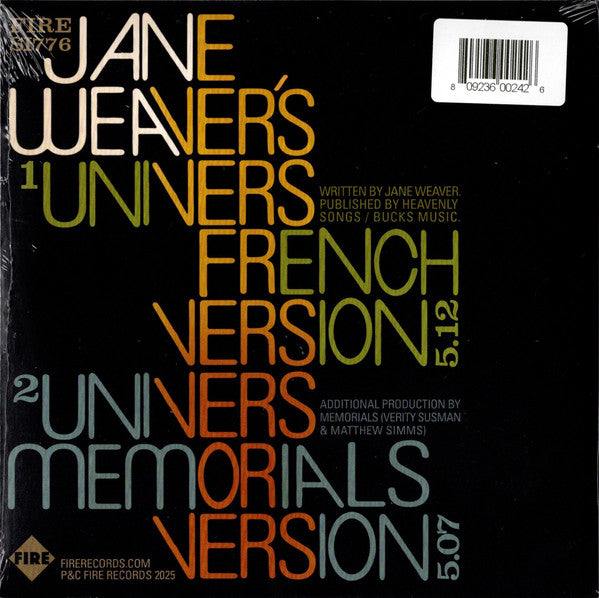 Jane Weaver - Univers (French Version) (12-inch maxi-single)