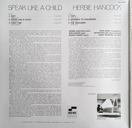 Herbie Hancock - Speak Like A Child (LP)