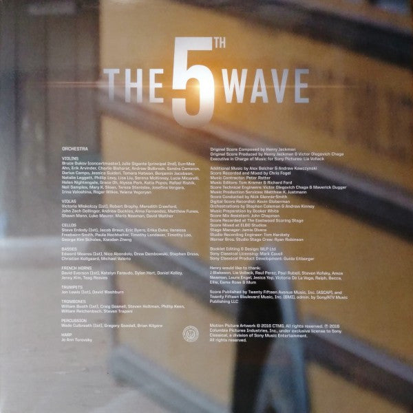 Henry Jackman - The 5th Wave (Original Motion Picture Soundtrack) (LP)