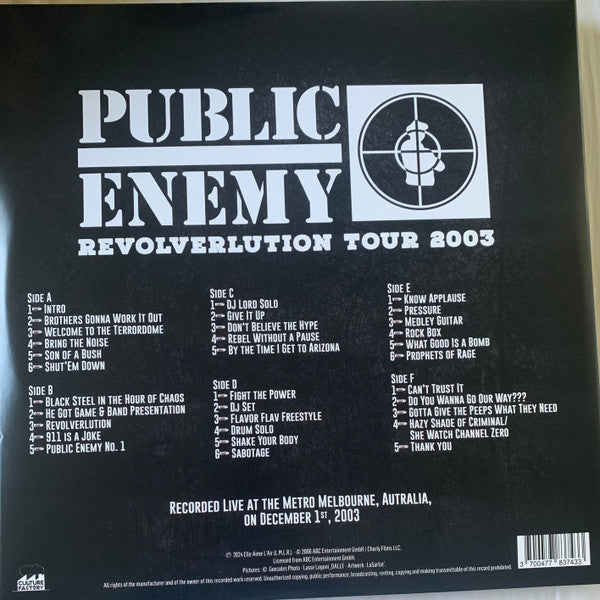 Public Enemy - Revolverlution Tour 2003 (LP)