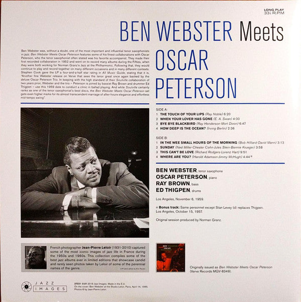 Ben Webster - Meets oscar peterson (LP) - Velvet Music
