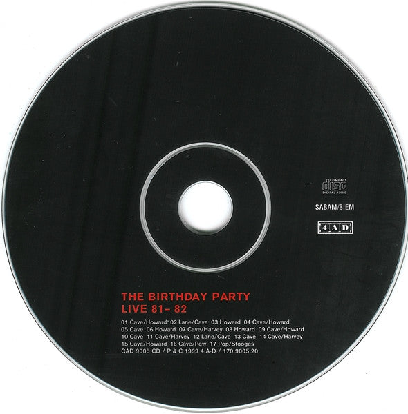 Birthday Party, The - Live 81-82 (tweedehands CD)