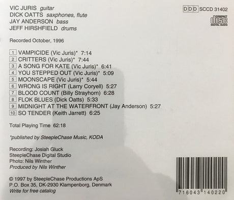 Vic Juris Quartet - Moonscape (second hand CD)