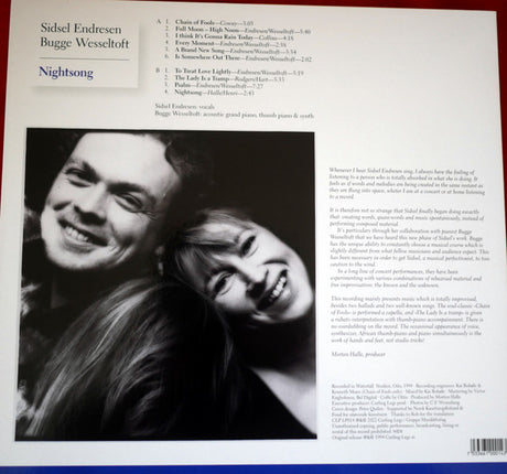 Sidsel Endresen & Bugge Wesseltoft - Nightsong (LP) - Velvet Music