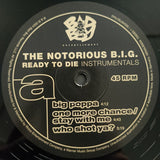 Notorious B.I.G. - Ready to Die Instrumentals (LP)