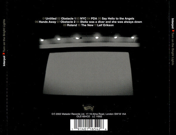 Interpol - Turn on the bright light (CD)