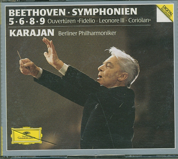 Ludwig van Beethoven, Herbert Von Karajan, Berliner Philharmoniker - 9 Symphonien, Ouvertüren (tweedehands CD)