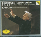Ludwig van Beethoven, Herbert Von Karajan, Berliner Philharmoniker - 9 Symphonien, Ouvertüren (tweedehands CD)